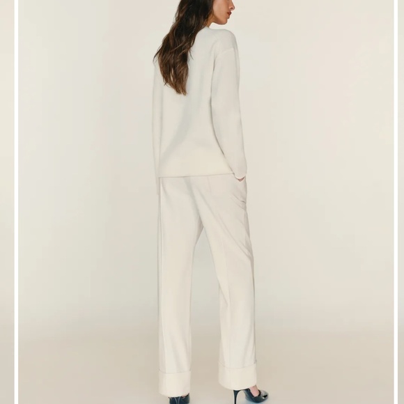 Reformation Juno Cashmere Oversized Sweater Ivory - Size XS - Picture 3 of 3